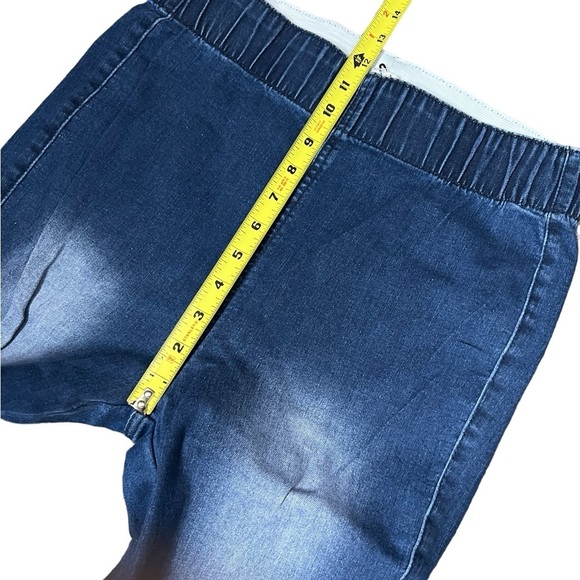 Home Folk Distressed High Rise Ombre Flare Jeans - Picture 13 of 14